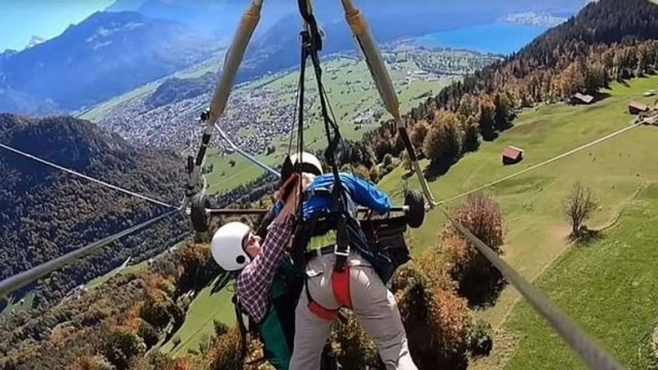 Csak hajszálon múlott, hogy nem zuhant a biztos halálba egy turista - videó