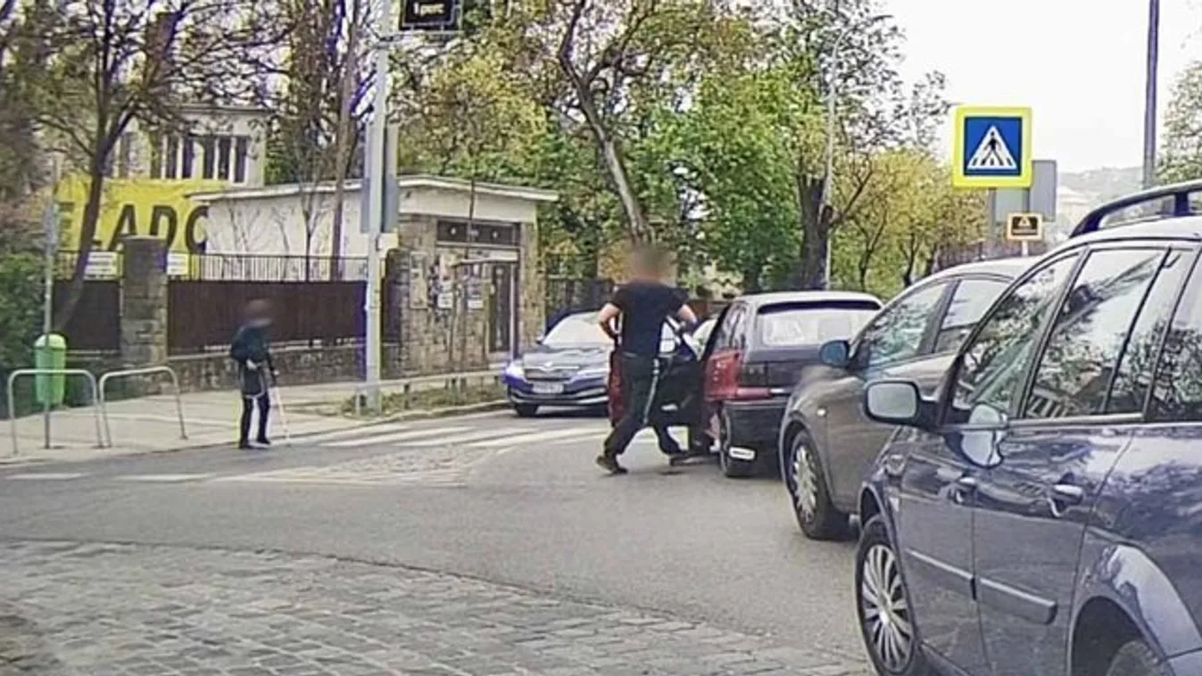 Az anyák napi hétvége hőse: a sofőr, aki a forgalmat feltartva kiszállt, hogy átsegítsen a zebrán egy idős nőt – videó