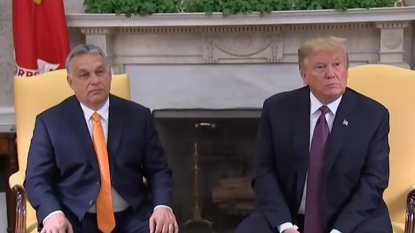 Vi­deón a tel­jes Orbán-Trump saj­tó­tá­jé­koz­tató az Ová­lis Iro­dá­ból