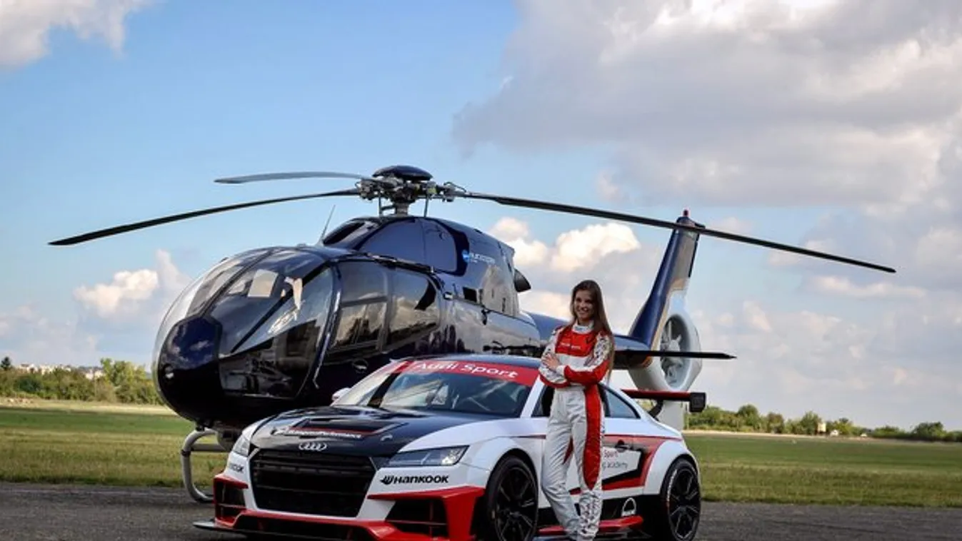 Helikopterpilóta lesz az autóversenyző Keszthelyi Vivienből