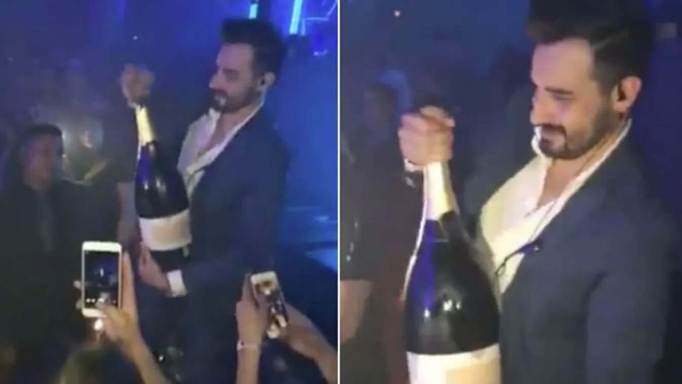 Így nem szabad kibontani egy 10,5 milliós pezsgőt - videó