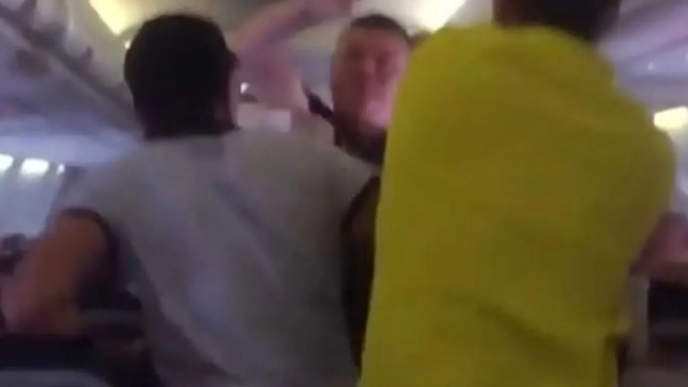 Több ezer méter magasban ütött ki egy nőt a részeg férfi – videó