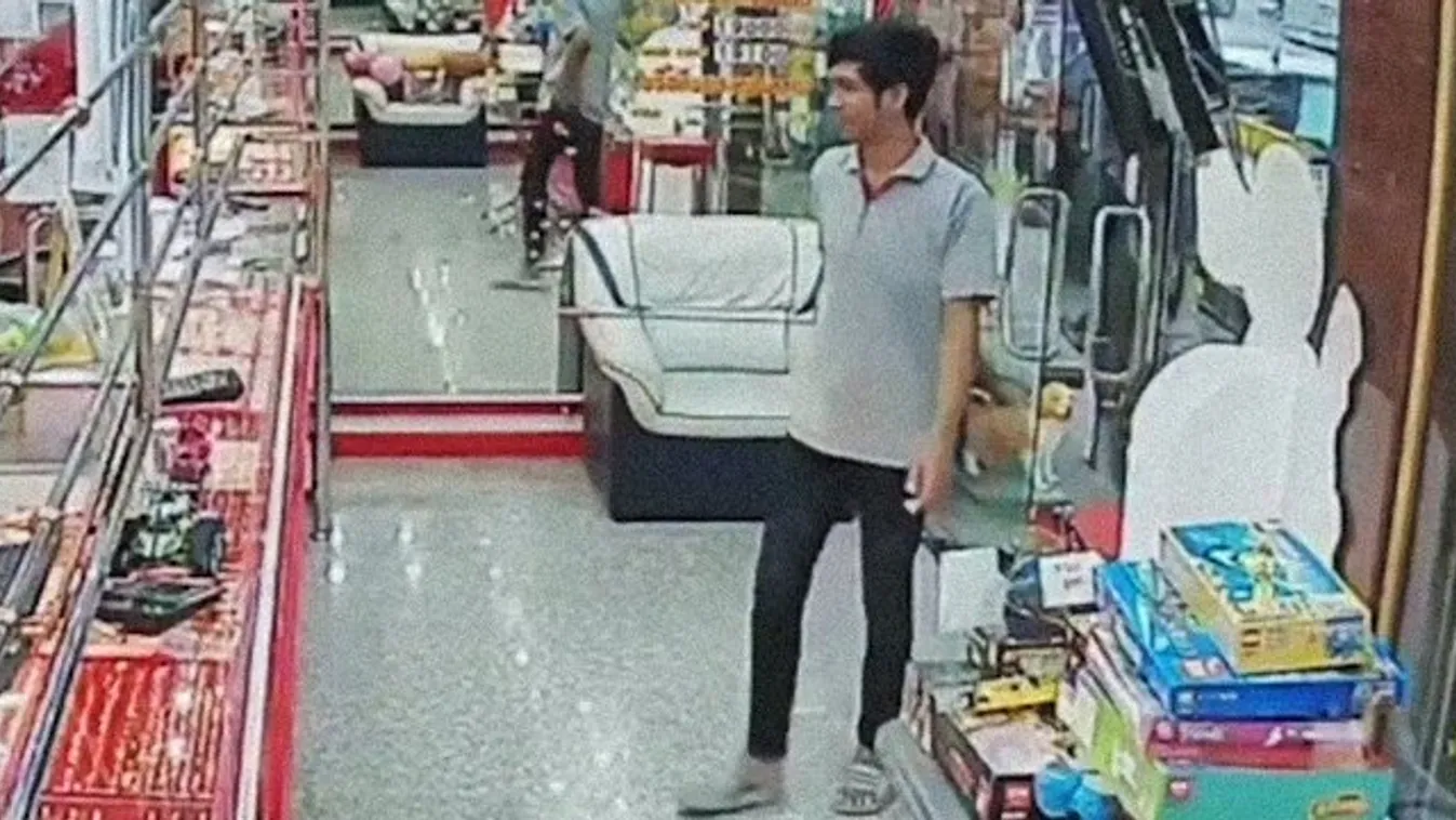Ajtó állította meg a pancser ékszertolvajt - videó