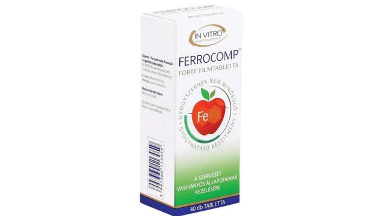 FERROCOMP® FORTE tabletta megoldás a vashiányra (x)