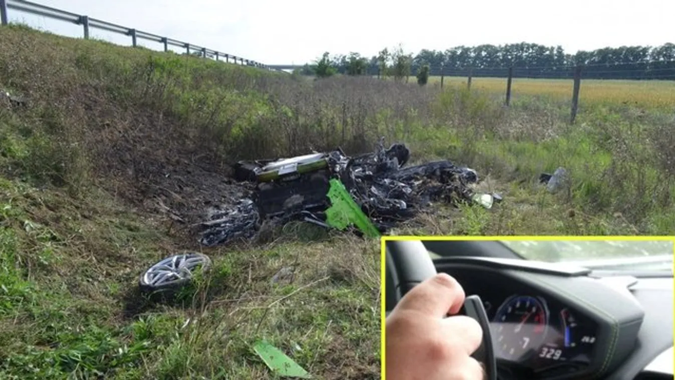 Lamborghini-baleset: felfüggesztettel megúszta a sofőr