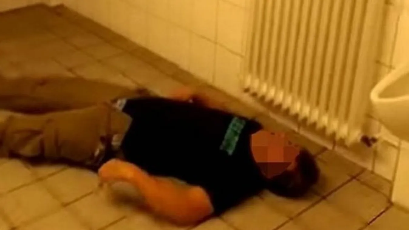 Tántorgott egy kicsit, majd kiütötte magát a részeg fickó - videó