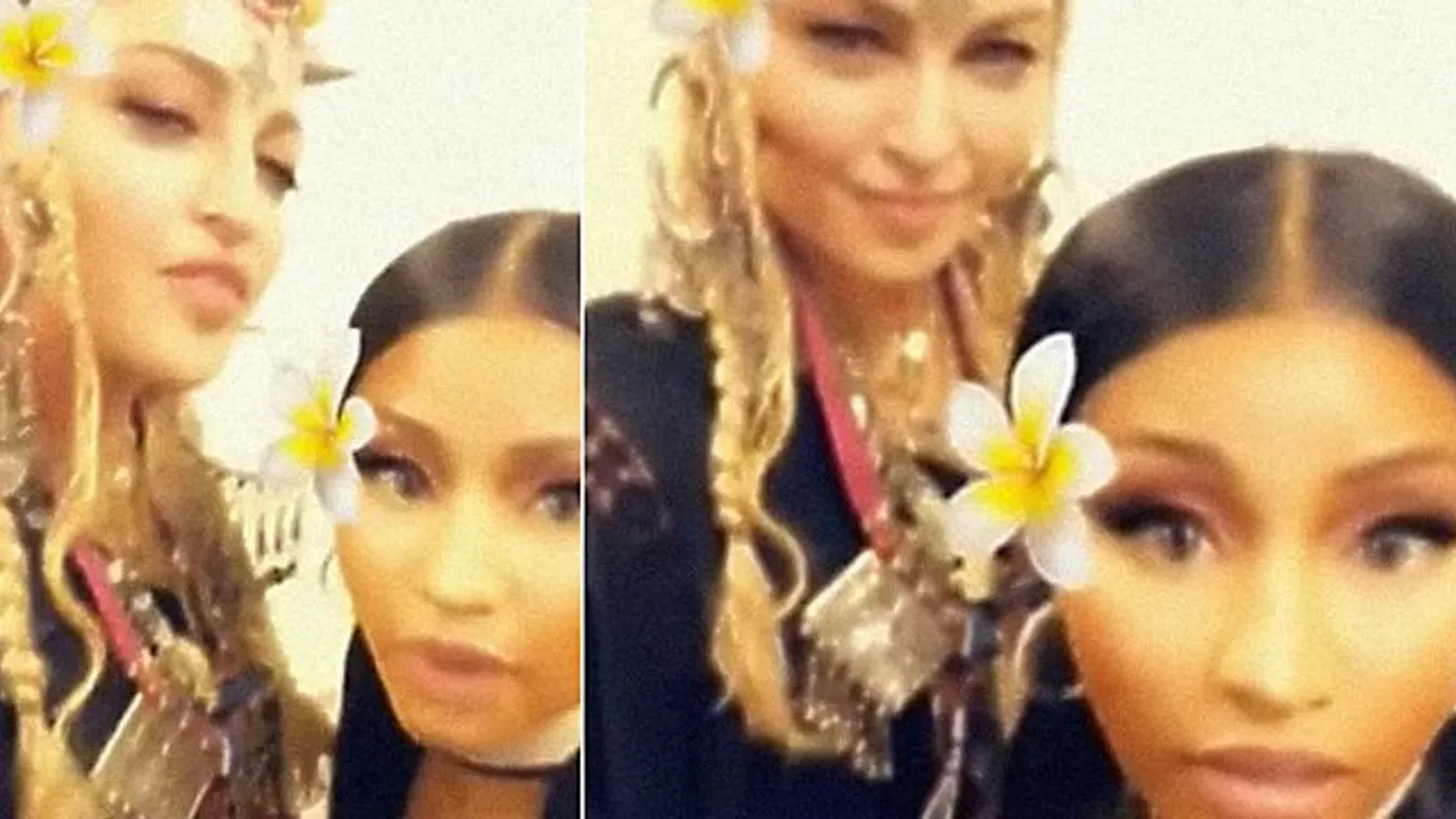Így csókolta szájon Madonna Nicki Minajt - videó