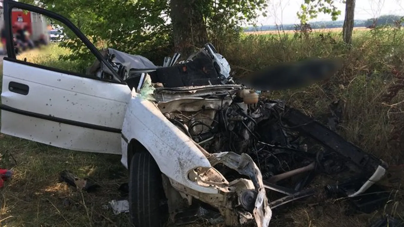Borzalmas tragédia: ketten vesztek oda a felismerhetetlenné tört autóban Somogyban - Fotók