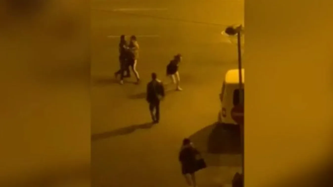 Brutális: a nyílt utcán verte ököllel és rugdosta barátnőjét egy férfi Budapesten - videó