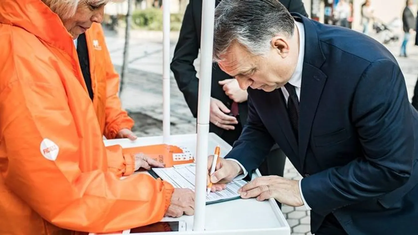 Orbán Vik­tort tömeg várta Pes­ter­zsé­be­ten - videó