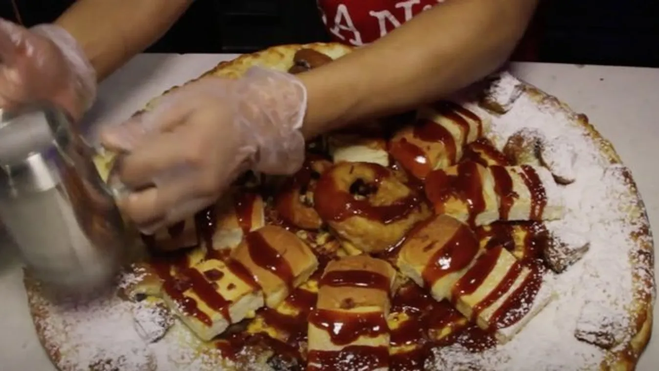 Undorító videó: a pizza, ami egyszerre előétel, főétel és desszert
