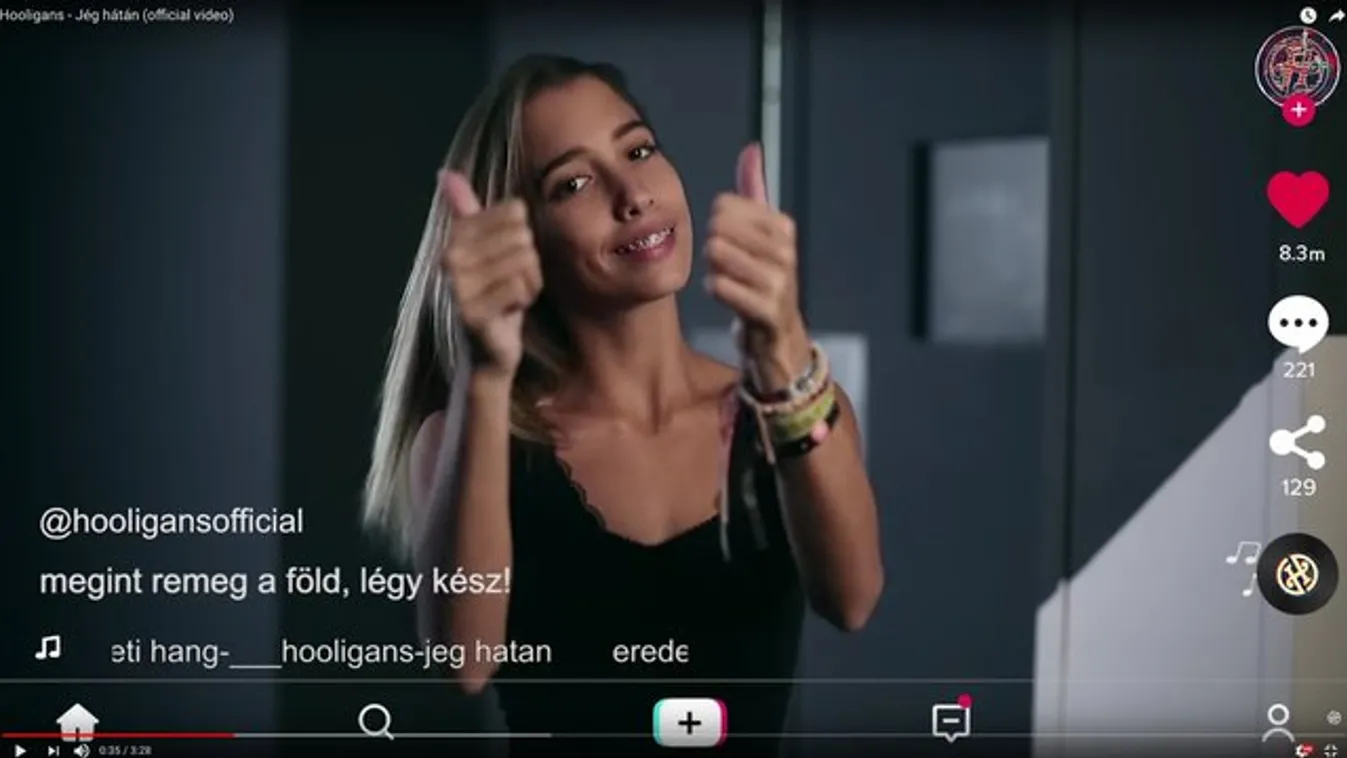 Hooligans-videóban tűnt fel Schobert Norbi és Réka lánya
