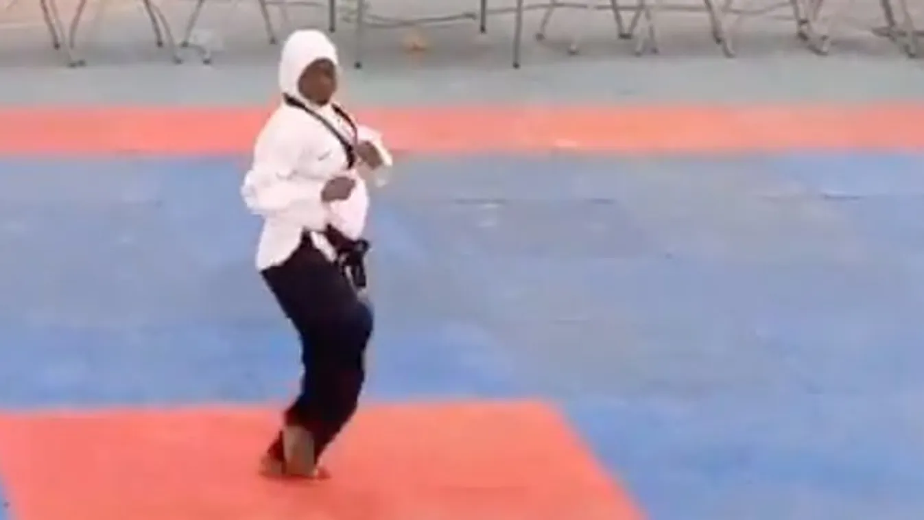 Egy hónap múlva szül, mégis karateversenyt nyert egy bátor nigériai amazon