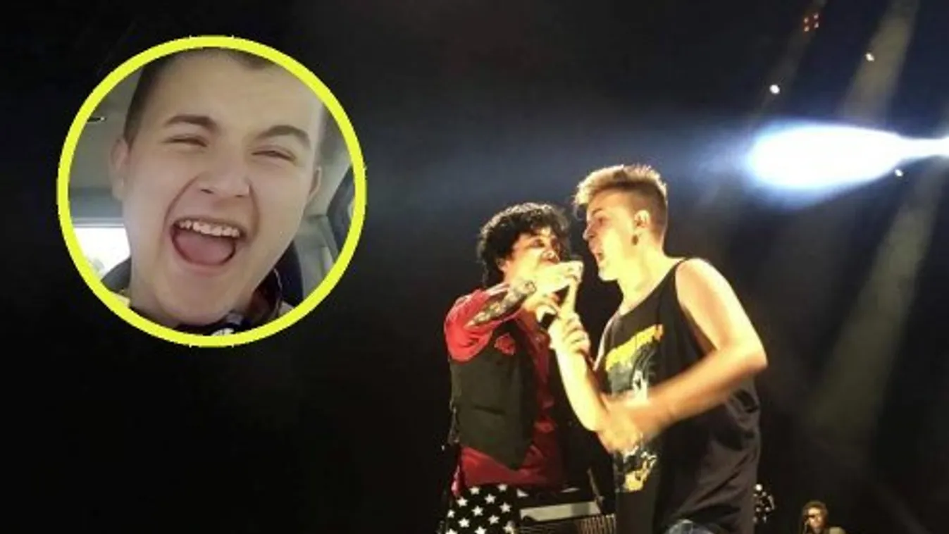 Green day-koncert: ő Pali, aki énekelhetett a zenekarral