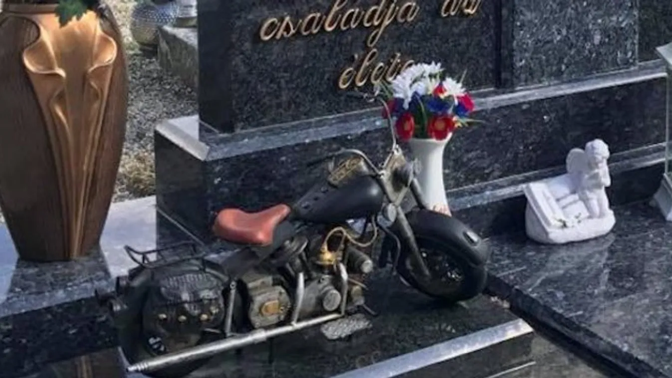 Botrány! Lelopták a motort Zoltán sírjáról