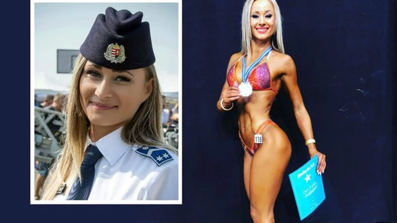 Fitneszmodellként gyűjti az érmeket a gyönyörű monori rendőrnő