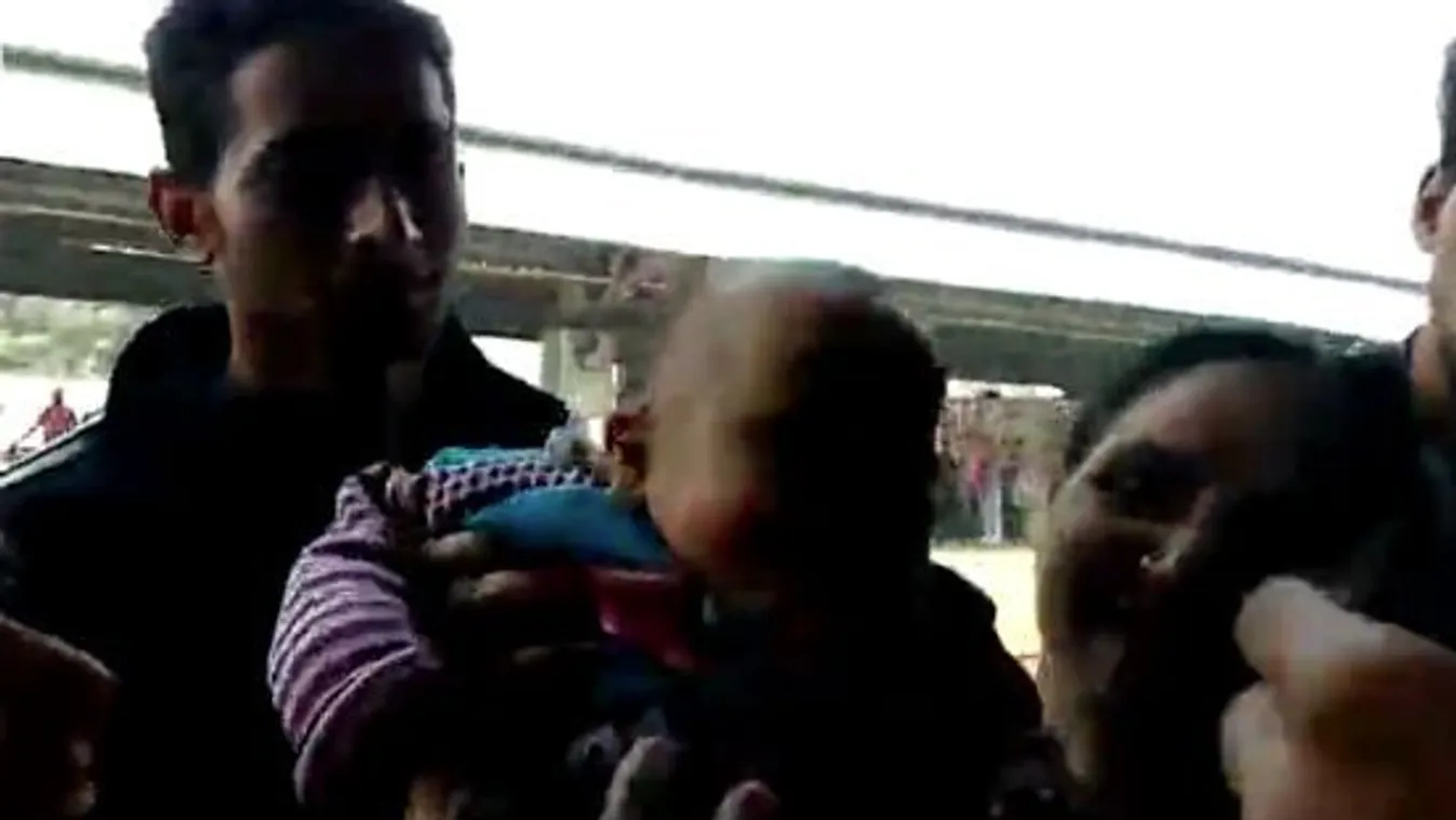 Apró termete mentette meg a vonat elé zuhanó gyereket - felkavaró videó 18+