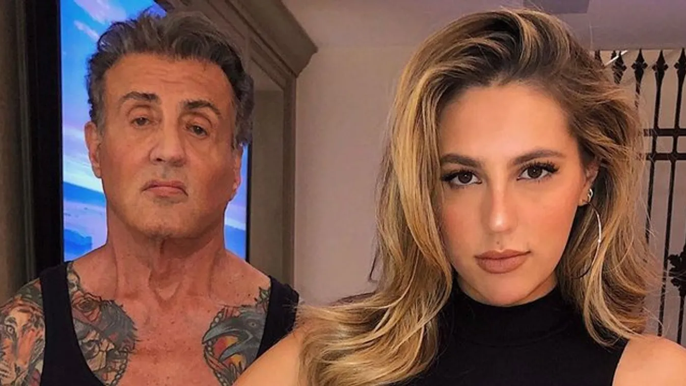 Lányával pózol Sylvester Stallone