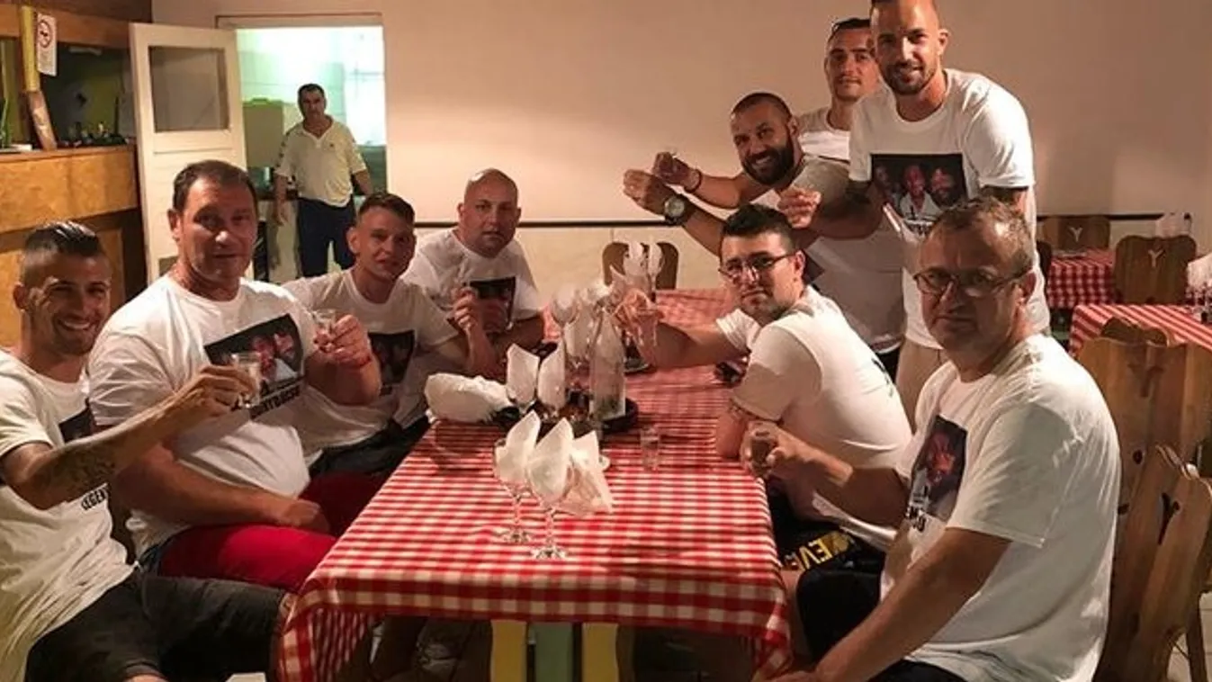 Bunyós Pityuval legénybúcsúztak a Vidi-focisták
