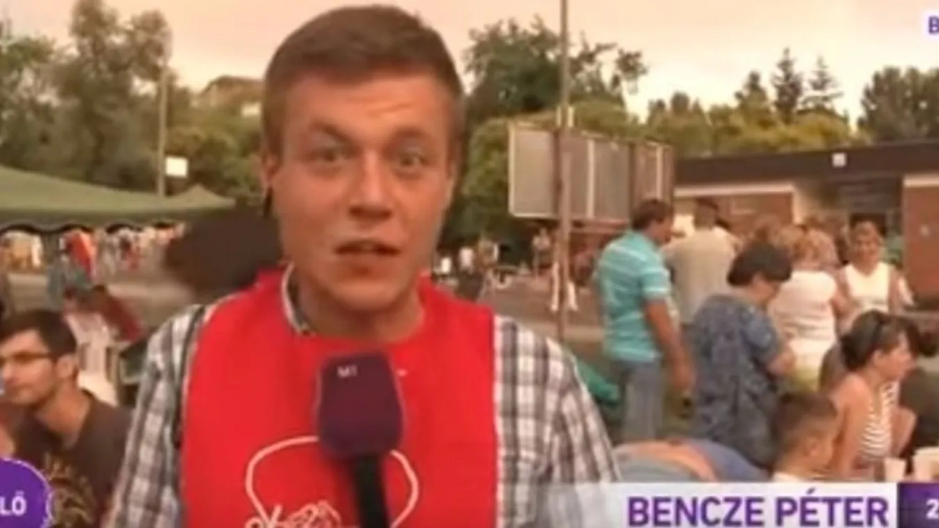 Lekeverték a bódult a riportert a köztévén