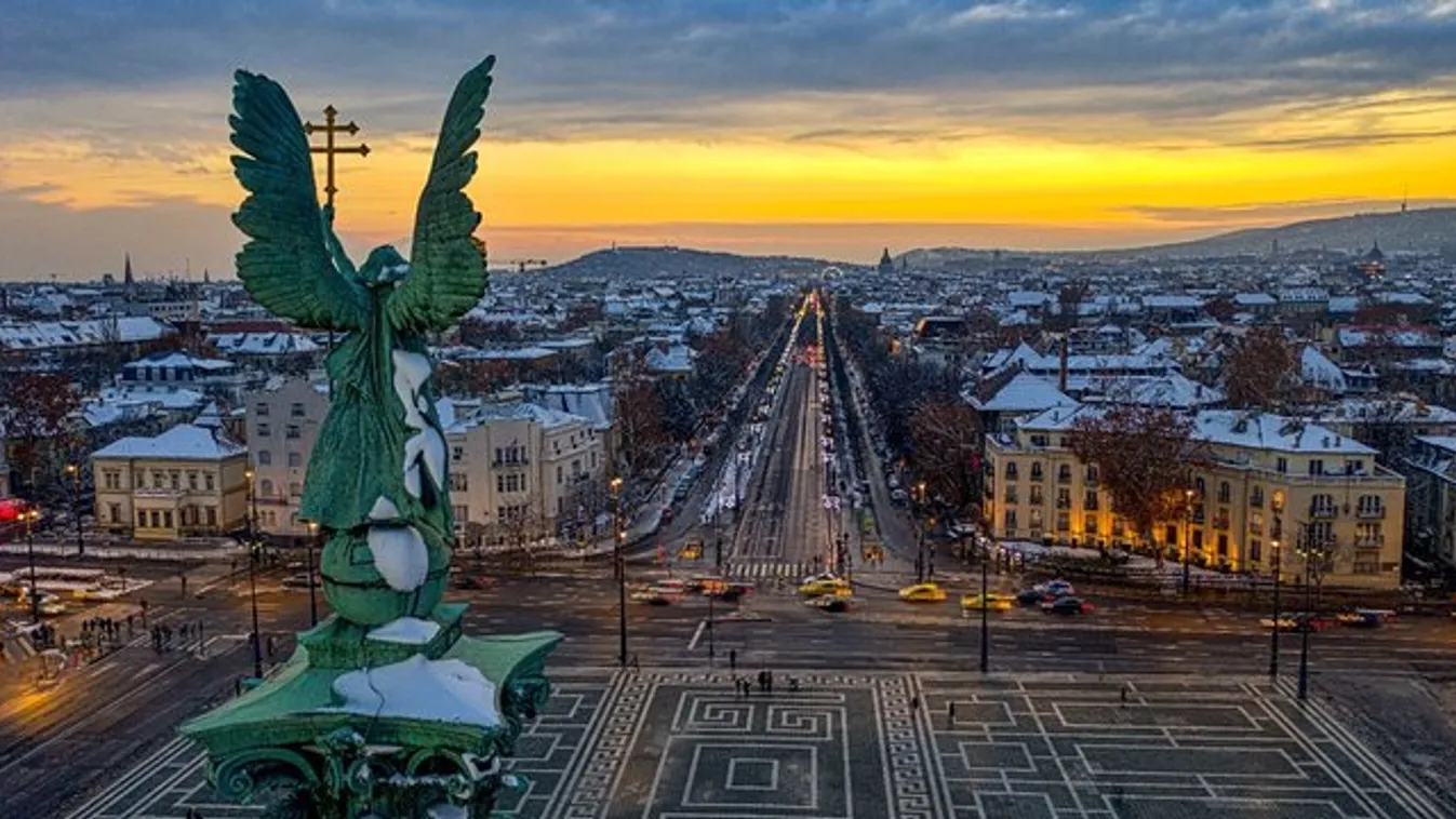 A téli Budapest csodái madártávlatból - fotók