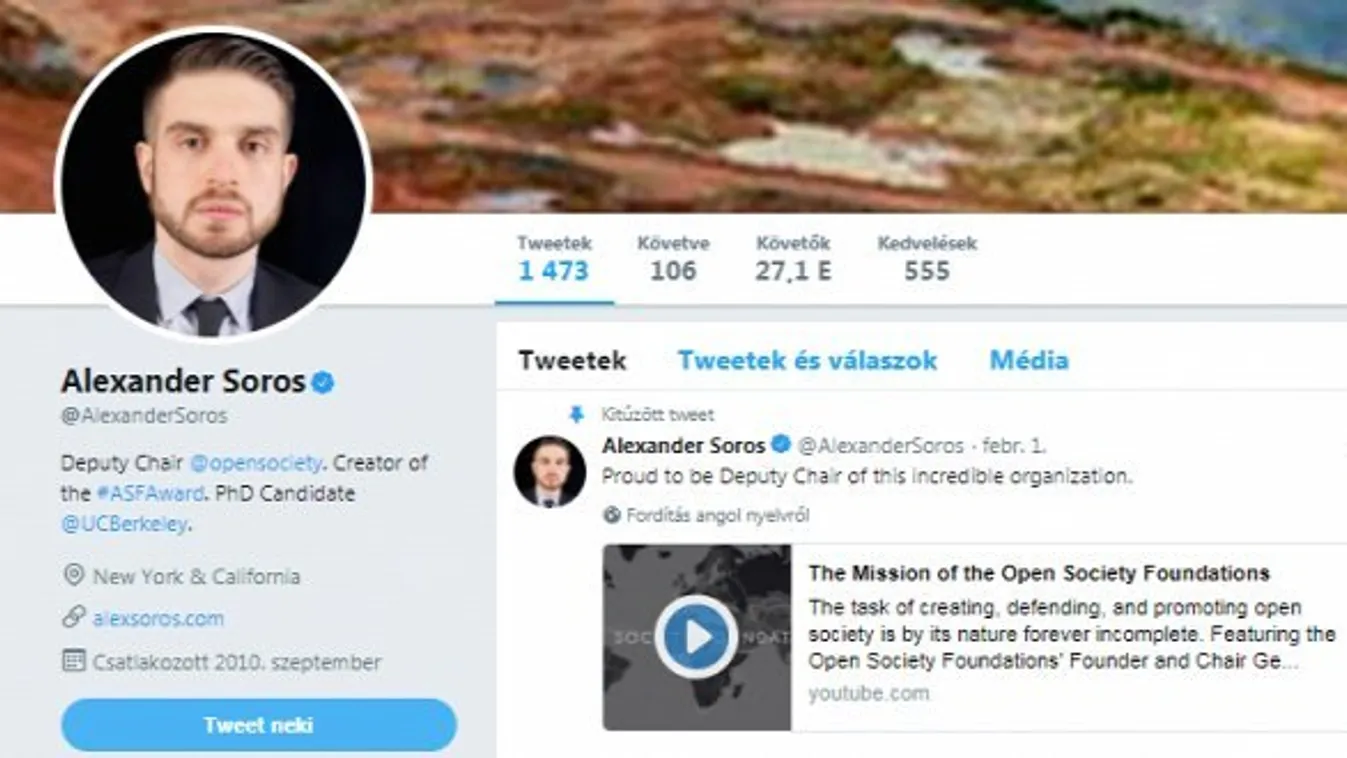 Soros György fia a tüntetésről posztolt