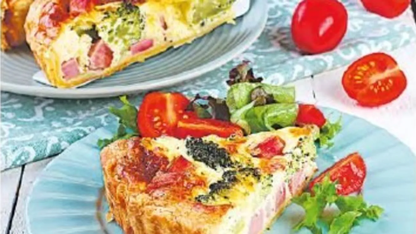 Mindmegette: Brokkolis-sonkás quiche