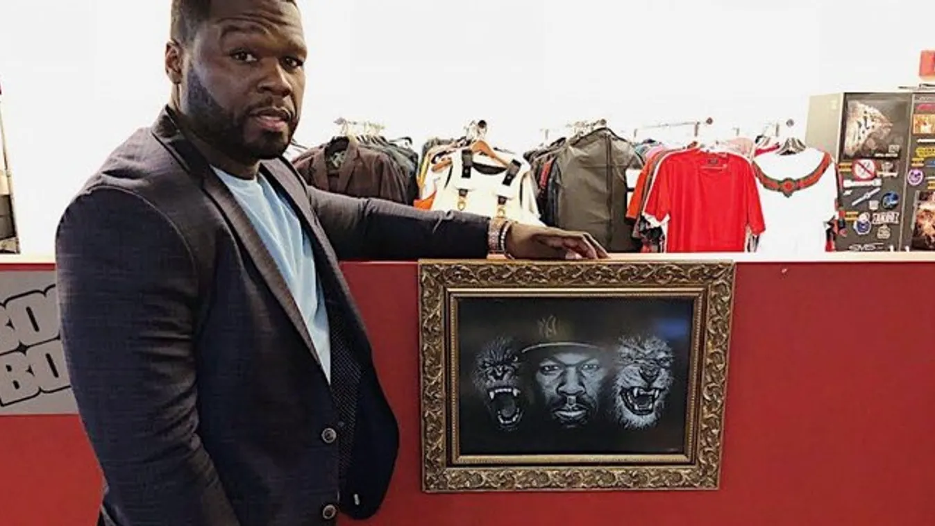 Magyar rapper festménye lóg 50 Cent irodájában