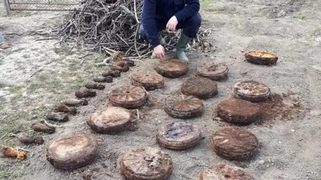 120 bombát találtak a nyugdíjas asszony kiskertjében