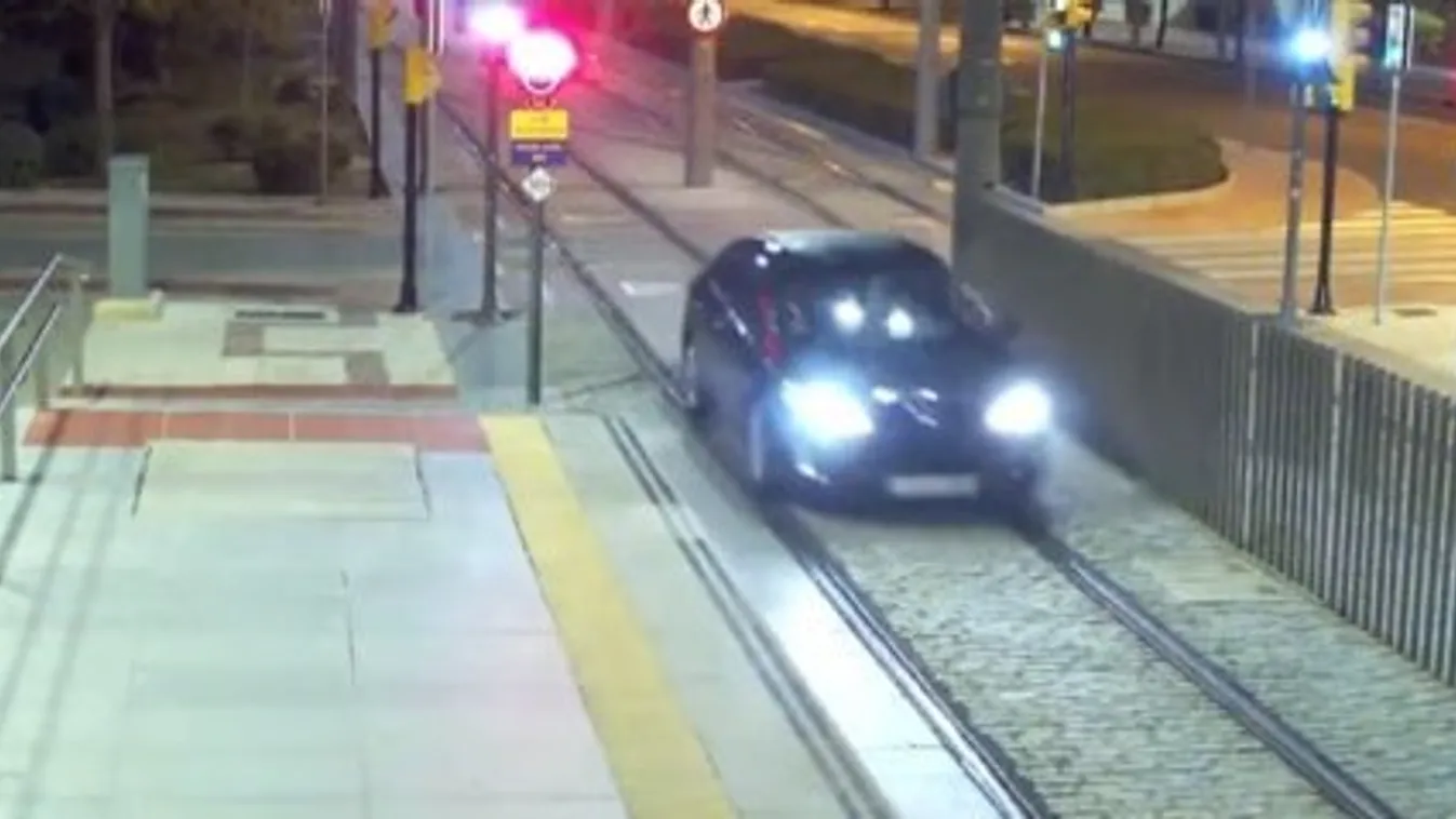 Egy kilométeren át nem tűnt fel a részeg nőnek, hogy a metrósíneken autózik – videó