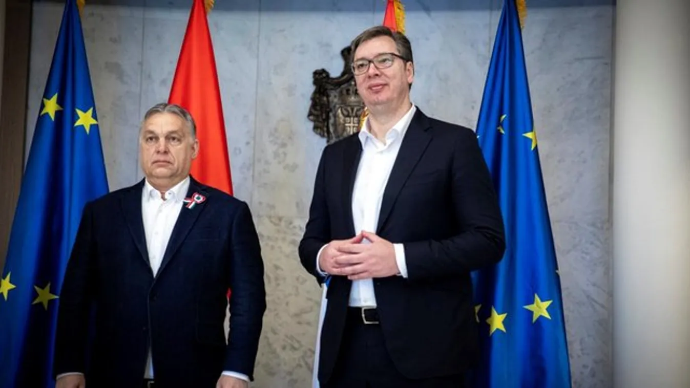 Orbán Viktor Belgrádba utazott – fotó