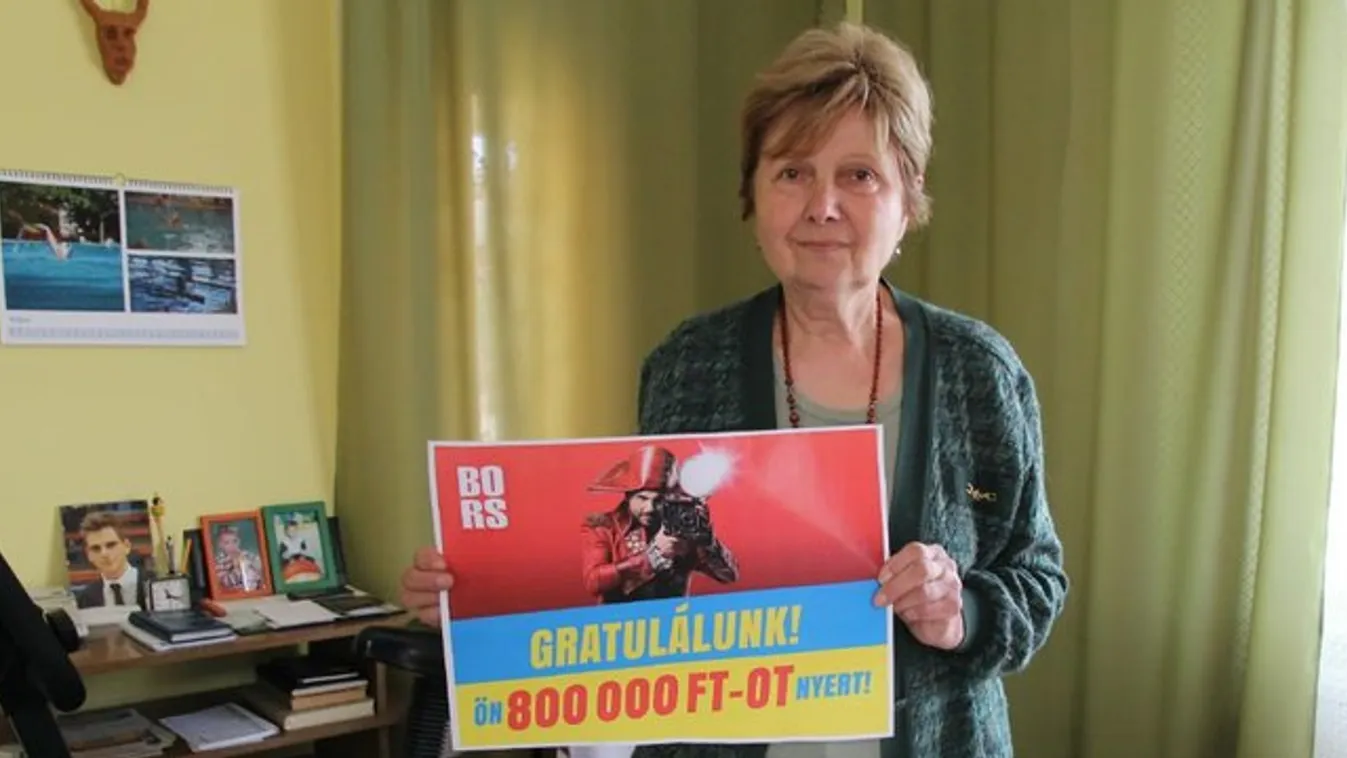 Bors-játék: Előfizetésnek köszönheti a 800 000 forintot Erzsike