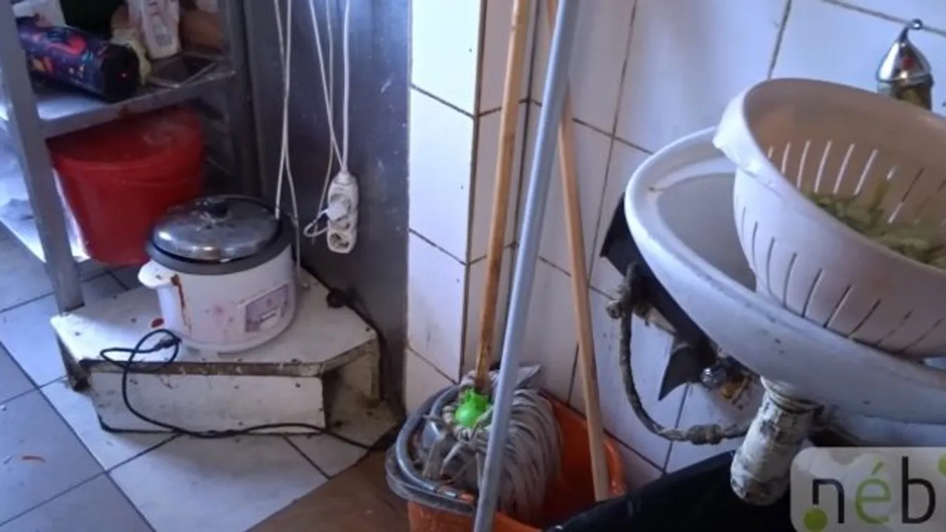 180 kiló gyanús élelmiszer volt a Pest megyei horrorétteremben – meg még egy vasalódeszka is! videó