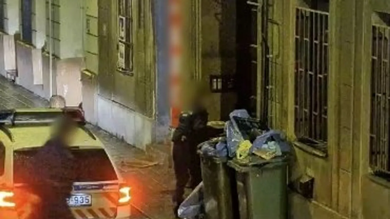 Kicsin múlt: kukák mögött próbált elbújni az erzsébetvárosi betörő – videó