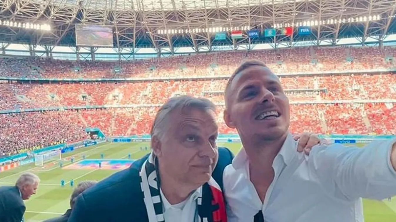 Nem akárkivel találkozott a Puskásban Orbán Viktor