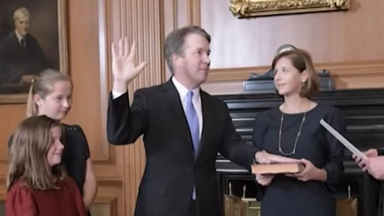 Letette a hivatali esküt Brett Kavanaugh főbíró