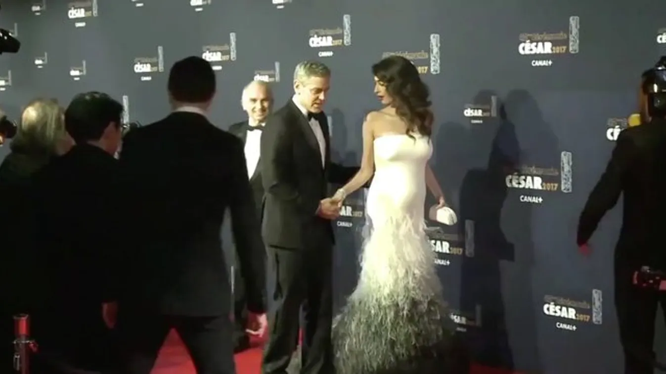 Hoppá! Igencsak gömbölyödik Amal Clooney pocakja (videó)