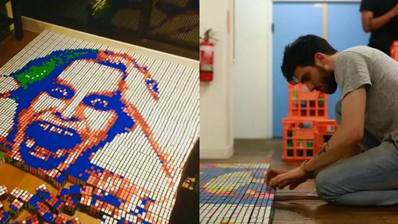 Micsoda ötlet! Portrék Rubik-kockákból