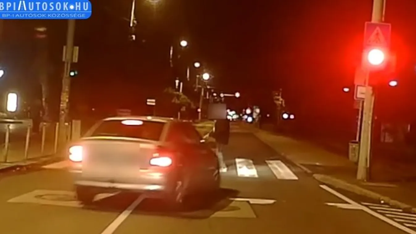 A vér is megfagy az erekben: csak a csoda mentette meg a piroson átszáguldó sofőrtől a gyalogost Kispesten - Videó