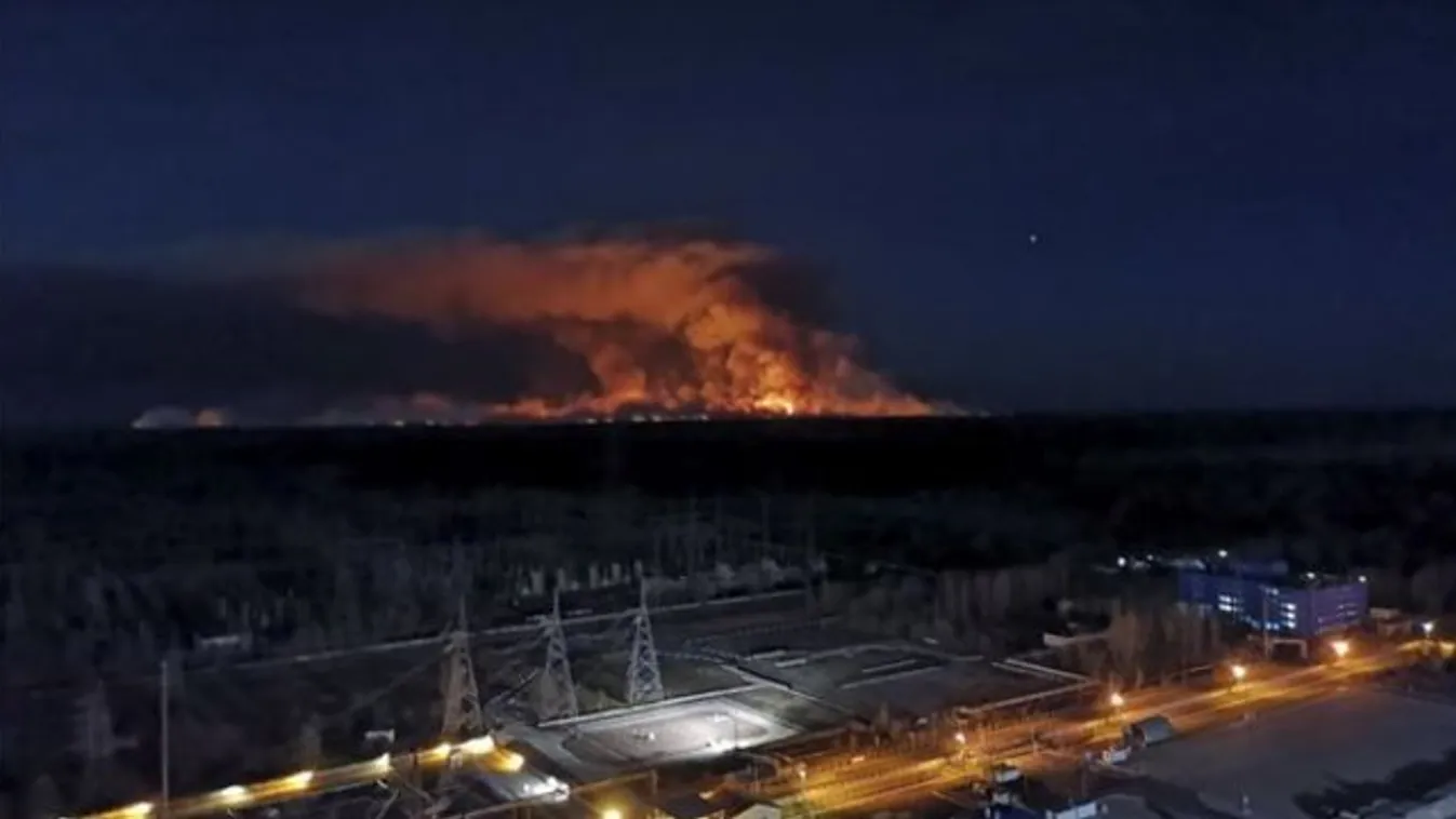 Felkerült egy videó a csernobili erdőtűzről – A lángok már csak két kilométerre vannak a rádióaktív hulladékok tározóitól