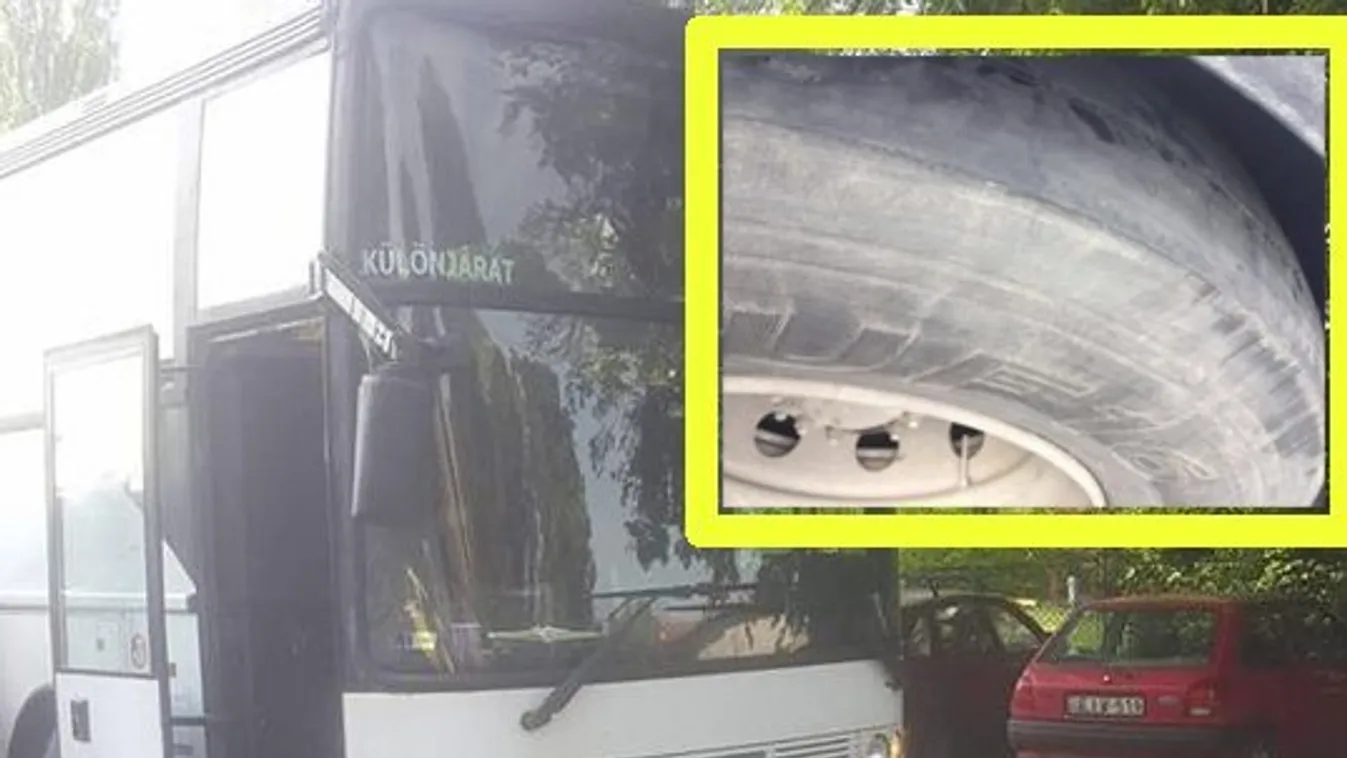 Kopott gumival akarta szállítani a busz a gyerekeket – megszólalt a busztulajdonos