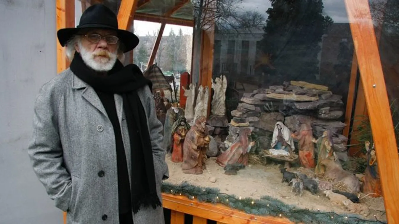 101 kőből faragott betlehemet Gábor