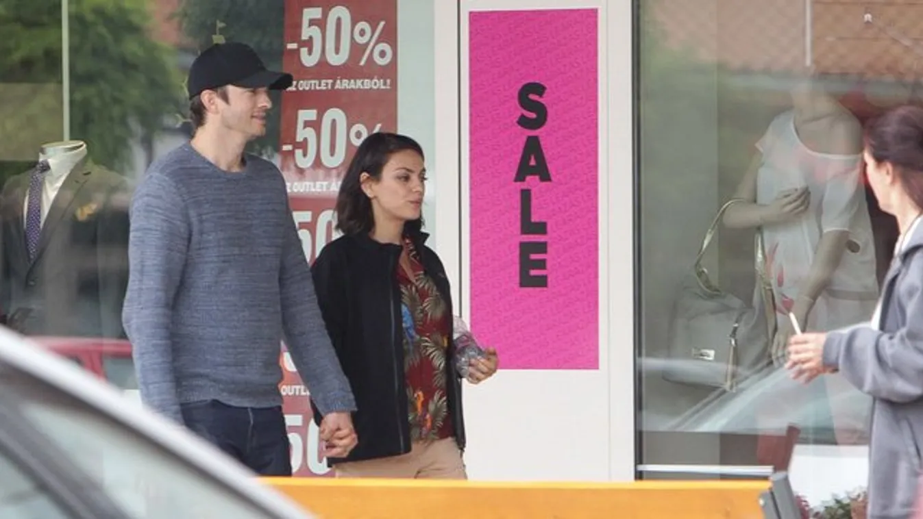 Mila Kunis és Ashton Kutcher Biatorbágyon shoppingolt