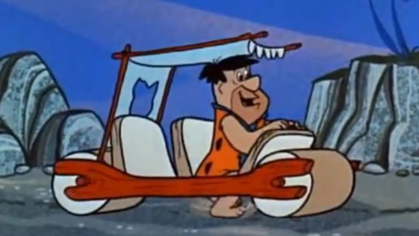 Nem volt jó ötlet, hogy Flintstone Frédiként száguldozott - röhejes fotók