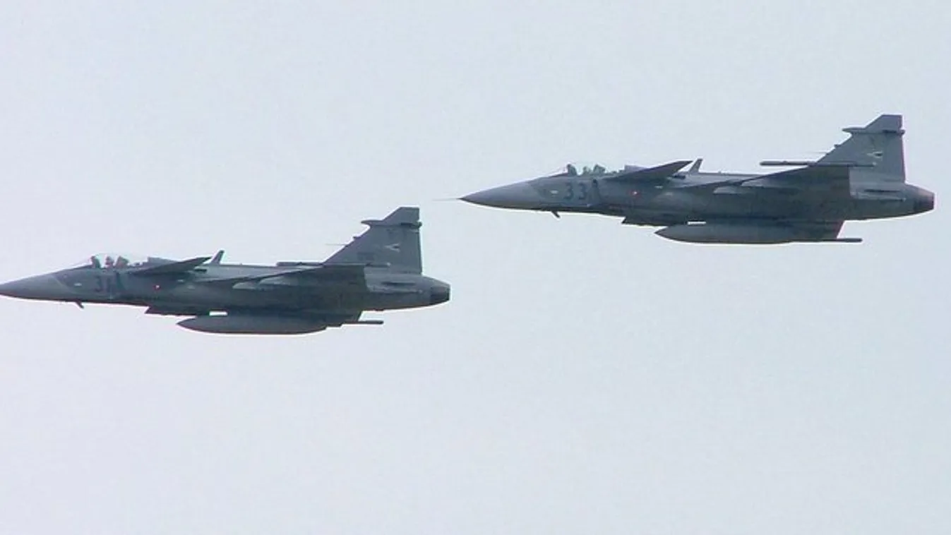 Bombafenyegetés miatt riasztották a Magyar Honvédség Gripenjeit