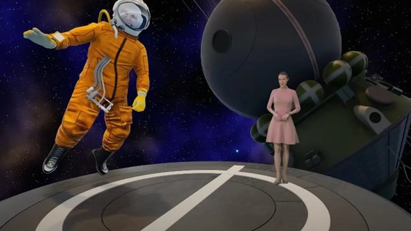 Jurij Gagarin volt a közmédia Időjárásának vendége – videó