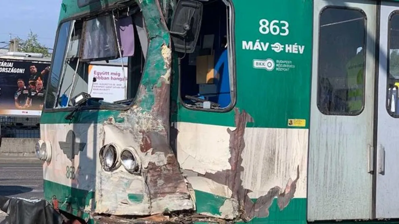 A sínekre borult minden, képeket kaptunk a budapesti HÉV-balesetről - fotók