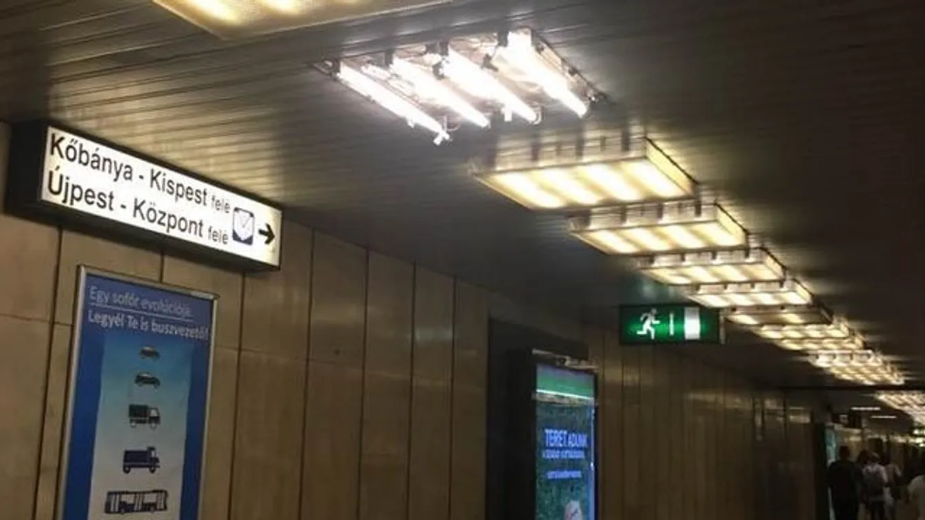 Lámpa okozott riadalmat a 3-as metrónál – fotók