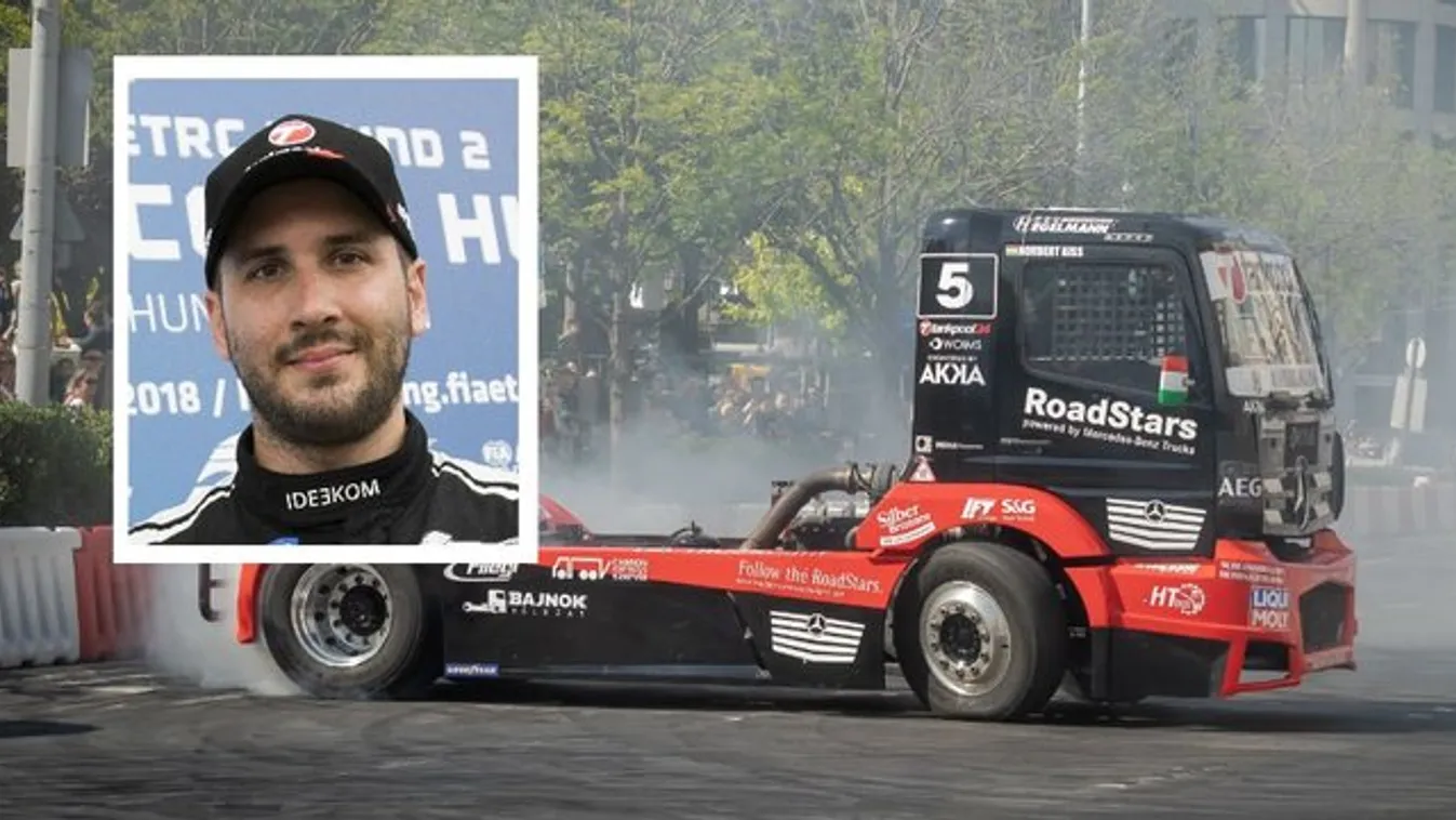 Dobogóval hálálná meg szurkolóinak a biztatást Kiss Norbert a Hungaroringen