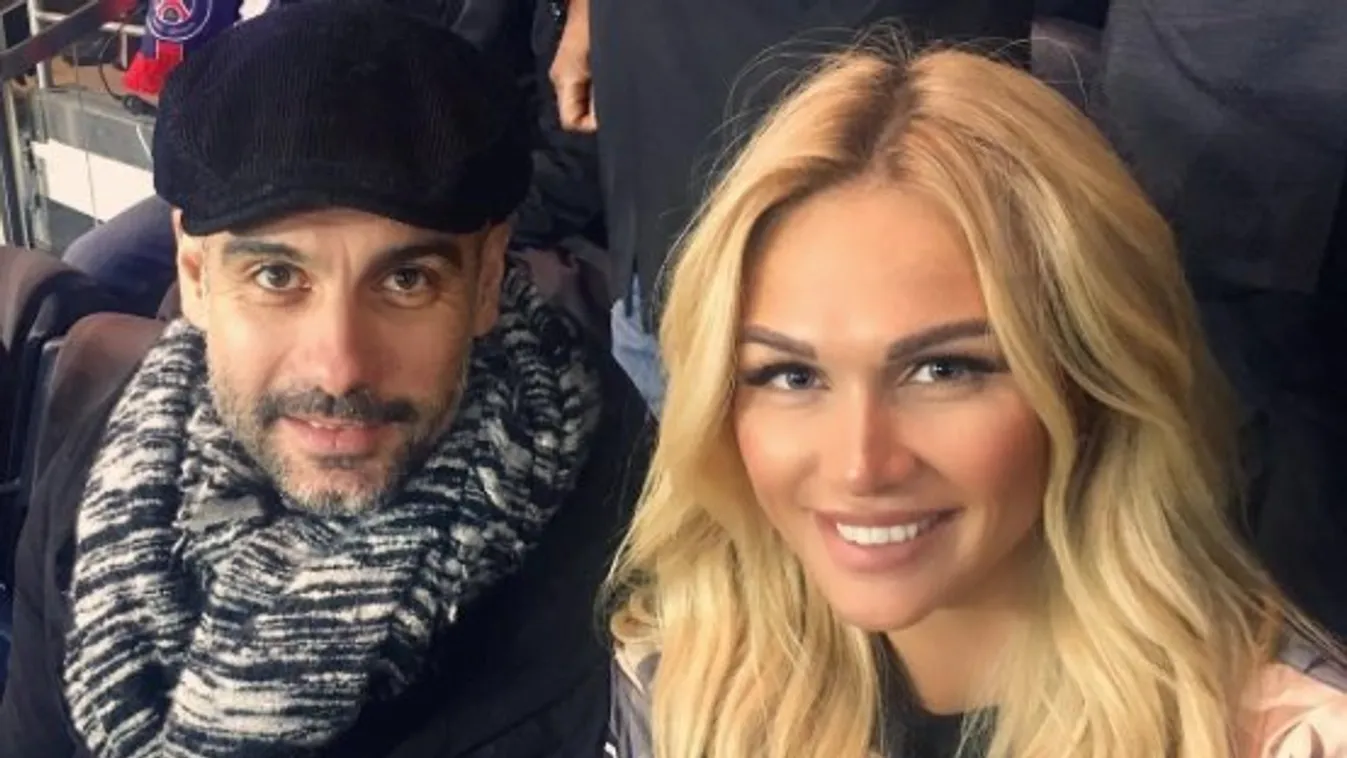 Ezzel a szexbombával nézte a francia rangadót Guardiola - fotók